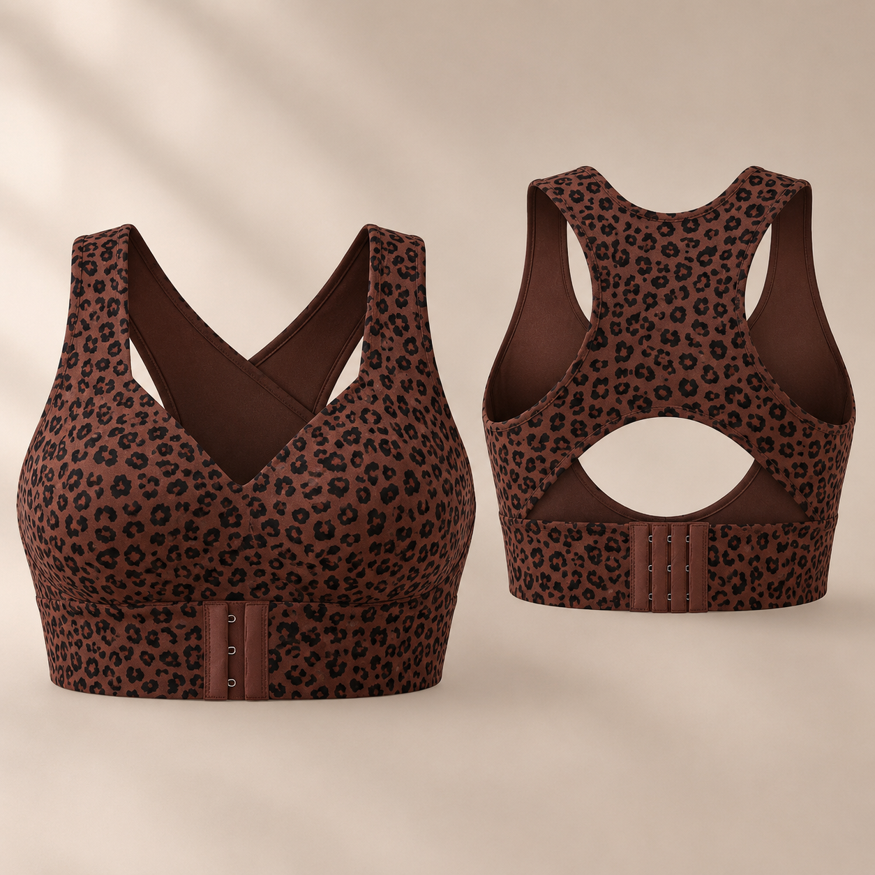 Cross Back Front Closure Wireless Posture Support Bra
